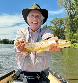 Henry Winkler met een vis